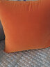 沁汐靠枕天鹅绒轻奢超柔ins靠垫套简约大靠背垫客厅丝绒纯色沙发抱枕 爱马仕橙 65cm*65cm 含枕芯 实拍图
