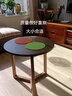 青春潮 圆几 实木边几 客厅角几 北美黑胡桃木圆形小茶几 圆52*高52cm 实拍图