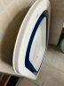 日康（rikang）折叠浴盆 婴儿洗澡盆 儿童沐浴盆可配浴床浴垫浴网 蓝色X1033-1 实拍图