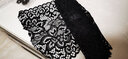 蕾丝花边辅料边料带高档装饰缝衣服裙子下摆布料宽弹力松紧裙边带 黑色5#宽约18cm 【2米装】 实拍图