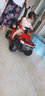 好莱娃儿童电动车手推车充电遥控可坐人男女宝宝玩具车 烤漆红电动款+手推+遥控 实拍图