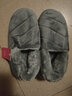 惠夫人 家居棉拖鞋女防滑月子冬天室内大码加绒男女式保暖棉拖鞋情侣 包跟款 灰色 40-41 男款 适合39-40码穿 实拍图