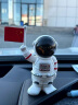 迪加伦 太阳能宇航员汽车摆件网红车载太空人电脑桌面装饰中控台装饰用品车内摆设送礼物男士女 白色 实拍图