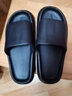 IQGD拖鞋男凉拖鞋女家居情侣款室内外洗澡002 黑色 40-41 实拍图