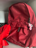 宝鸭川久玲坠感轻便尼龙双肩包运动中性青年背包男女大学生书包电脑包 酒红色 实拍图