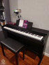 雅马哈（YAMAHA）电钢琴YDP105重锤键盘88键进口成人儿童初学者家用智能电子钢琴 YDP-105B黑色+原装琴凳+全套配件 实拍图