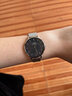 丹尼尔惠灵顿（DanielWellington）DW手表女 流金女士手表简奢石英欧美腕表 生日礼物送女友 32mm银边黑盘银色钢带-DW162 实拍图