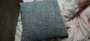 南柯一梦亚麻纯色抱枕被办公室午睡毯子午休毯两用抱枕多功能透气汽车靠垫 浅灰色 40*40（展开110*150）cm 实拍图