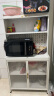 帅仕（shuaishi）厨房置物架落地餐边柜多功能储物收纳柜微波炉烤箱架子橱柜白色 晒单实拍图