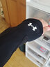 安德玛（Under Armour）护臂 防晒袖套男女冰袖 篮球运动护手肘骑行袖套 黑色M码 1对装 实拍图