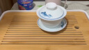 MULTIPOTENT功夫茶具三才盖碗手绘青花山水薄胎瓷泡茶碗 实拍图