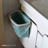 美丽雅 壁挂垃圾桶收纳桶塑料加厚家用无盖厨房橱柜分类悬挂式垃圾桶 蓝色【4L】-悬挂解放地面 实拍图