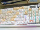 狼蛛（AULA）S98无线机械键盘蓝牙/2.4G/有线三模连接全键热插拔gasket结构2U0全键无冲客制化游戏电竞办公键盘 【有线版】S98花季喵喵-冰蓝光 茶轴 实拍图