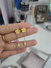 六福珠宝 足金樱花黄金耳钉耳坠女款耳饰 计价 L07TBGE0004 约2.35克 实拍图