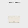 CHARLES&KEITH褶皱翻盖式单肩斜挎小方包女生日礼物CK2-80782348 Cream奶白色 S 实拍图