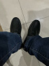 宜驰（EGCHI）皮鞋男士头层牛皮舒适耐磨透气时尚商务休闲鞋 JS1931 黑色 39 实拍图