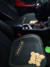 妙占  汽车坐垫三件套四季通用卡通可爱透气防滑舒适冬季通用后排坐垫 小熊汽车坐垫【黑色三件套】 实拍图