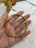汉秀 黄金手镯女款 三生三世金镯子送妈妈送老婆生日礼物 内径54mm（金重6.94±0.1g） 实拍图