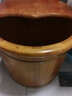 温友 橡胶木泡脚桶足浴盆家用洗脚木桶加高足浴桶木盆洗脚盆 30cm橡胶木桶+实木盖+艾草30包 实拍图