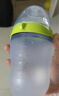 可么多么（como tomo）婴儿新生儿宽口径硅胶奶瓶 仿母乳防胀气防呛吐奶 (3-6月) 绿色 实拍图