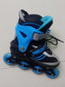小状元溜冰鞋儿童轮滑鞋全套装品牌滑冰全闪旱冰鞋男童女童成年初学者 时风蓝【轮滑包+头盔护具套装】 M （适合33-37码） 实拍图