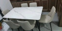 林氏家居岩板餐桌家用现代客厅餐桌小户型饭桌子简约方餐桌椅组合LS663 【时尚百搭】1.4米桌+S3组合椅*4 实拍图