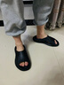 LATE TIME软弹户外拖鞋男士夏季软底防滑运动拖鞋情侣居家凉拖鞋女外穿 黑色 42-43 【标准码】 实拍图
