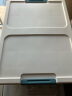 LYNN折叠收纳箱塑料书箱衣服玩具整理箱40L 蓝白1个装 实拍图