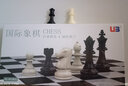 友邦（UB） 国际象棋黑白色磁性可折叠便携成人儿童学生培训教学用棋 4812B-C(黑白直角大号) 加双后 实拍图