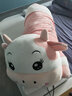 珍妮象 可爱奶牛抱枕公仔牛年毛绒玩具趴趴牛玩偶女孩床上夹腿睡觉大布娃娃抱抱熊送女友生日礼物 灰圆眼开心每一天 胖版全长约1.5米（收藏加购下单+小公仔） 实拍图