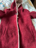 情罗兰中老年女装秋冬毛呢外套妈妈装冬装50岁60洋气老人衣服呢子大衣女 19392507酒红 3XL （建议115-130斤） 实拍图