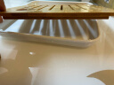 豪祥（HAOXIANG） 轻奢功夫干泡茶盘家用客厅办公室密胺小型沥储水嵌入式托台套装 小正方形（白）20cm 实拍图