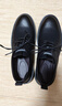 GENAI商务休闲皮鞋男士真皮低帮工装鞋马丁鞋防滑青年西装潮流男鞋子男 黑色 真牛皮 系带 百搭 四季款 41码 (255MM) 实拍图