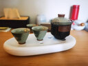 TOUCH MISS旅行茶具套装便携式包一壶二四杯快客杯户外车载喝茶随身泡茶壶 猫耳一壶一杯(主人杯)咖啡色 实拍图