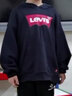 Levi's 李维斯童装男女童连帽经典蝙蝠标卫衣春秋纯棉儿童舒适针织上衣 正黑色 130 /64 【建议身高116-122cm】 实拍图