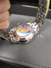冠琴（GUANQIN）手表男士全自动机械表防水夜光双日历国表商务男表瑞士品质腕表 钻加罗马钢带本黑 实拍图
