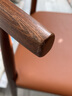 源氏木语 实木餐椅现代简约休闲椅水曲柳牛角椅北欧餐厅家用靠背椅 水曲柳胡桃色牛角椅(棕黄) 实拍图