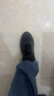 361°男鞋黑色运动鞋男跑步鞋网鞋夏季新款透气网面大码休闲旅游鞋子 曜石黑/皇冠金2279【皮面】 44 实拍图