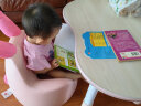 曼龙花生桌儿童学习桌写字桌宝宝绘画游戏桌可升降调节桌子 贝壳粉（常规）+悠悠兔（常规） 实拍图