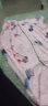 缤棉睡衣女秋冬季纯棉质长袖开衫翻领两件套装春季韩版可爱卡通甜美休闲居家宽松大码学生少女士家居服可外穿 粉色蓝树叶 XL（120-140斤） 实拍图