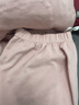红豆居家女士220g双面纯棉精梳紧密赛络纺睡衣女家居服 微粉色 L 实拍图