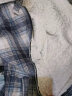 牵魅羊羔绒格子外套男2020新款冬季棉服加绒加厚棉衣潮牌ins港风冬装 蓝色 XL 晒单实拍图