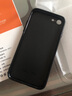 筑鼎 苹果8plus手机壳iphone7 se2 6splus玻璃镜面超薄全包防摔男女款液态硅胶网红 苹果7/8/SE2【亮黑色】 实拍图
