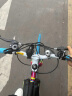 EG7 变速死飞山地车自行车成人实心胎轻便单车活飞公路赛车学生男女 60刀-彩虹色 实拍图
