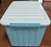 SPACEXPERT 衣物收纳箱塑料整理箱60L蓝色 1个装 带轮 实拍图