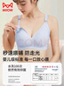 猫人孕妇内衣女5A抑菌哺乳文胸产期喂奶专用上开扣聚拢文胸蓝75C 实拍图