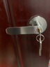 杰犀球形锁室内卧室三杆式执手锁房门锁球锁改把手圆锁家用通用型 圆形-银色 方向通用 实拍图