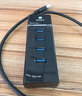 毕亚兹 USB3.1分线器3.0 Type-C转USB多接口集线器 苹果华为小米笔记本电脑一拖四4口 HUB10-黑色 0.5米 实拍图