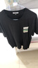 雪中飞t恤男短袖2025新款夏装男女同款潮流运动休闲宽松纯棉半袖上衣 黑色2867F S 165/84A 实拍图