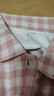 康妮雅（Conlia）睡衣女春秋季纯棉双层纱女士家居服长袖经典格子休闲套装可外穿 粉白格（春秋薄款） L 实拍图